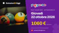 Play Your Date di giovedì 22 ottobre 2026: jackpot di 1060 €, estrazione alle 20:30
