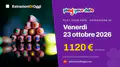 Play Your Date di venerdì 23 ottobre 2026: jackpot di 1120 €, estrazione alle 20:30
