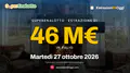 SuperEnalotto, jackpot a 46 milioni di euro per martedì 27 ottobre