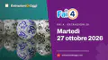 Fai4 di martedì 27 ottobre 2026: combinazioni vincenti